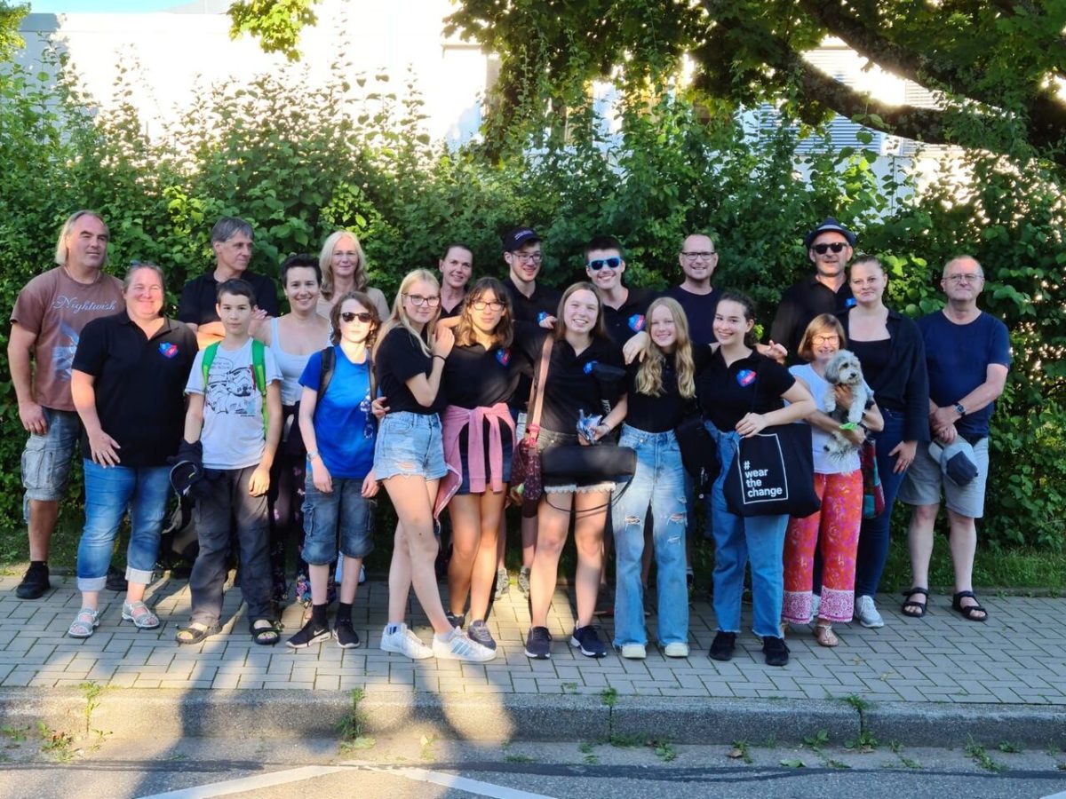 Die Jugend des Musikverein "Lyra" Langensteinbach bei ihrem Ausflug zum Tripsdrill