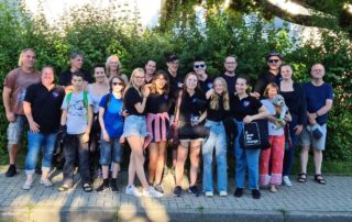 Die Jugend des Musikverein "Lyra" Langensteinbach bei ihrem Ausflug zum Tripsdrill